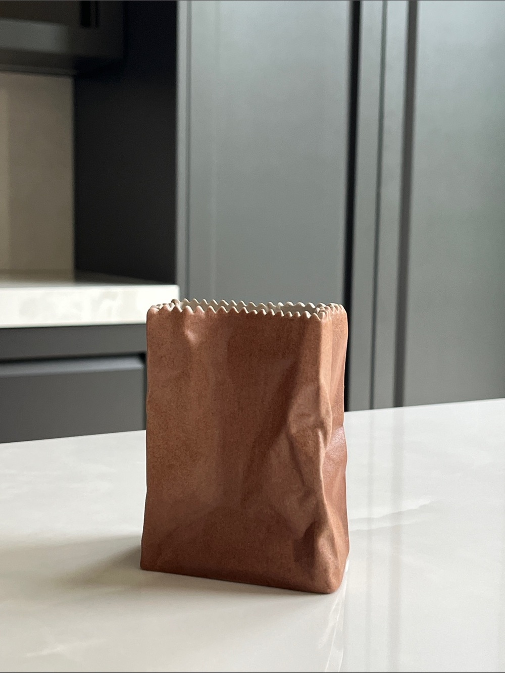 Rosenthal Tapio Wirkkala Do Not Litter Series Paper Bag Mini Vase Original 1970.